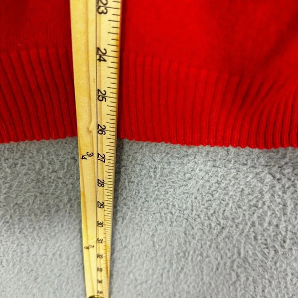 Wildfox white label sweater womens small red animal print sequin angora boho - Picture 3 of 6